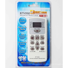 Piezas de repuesto de refrigeración de HVAC Una llave remotos universales (4 frecuencias) KT-E02 Universal AC Remote Controller